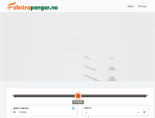 Tablet Screenshot of ekstrapenger.no